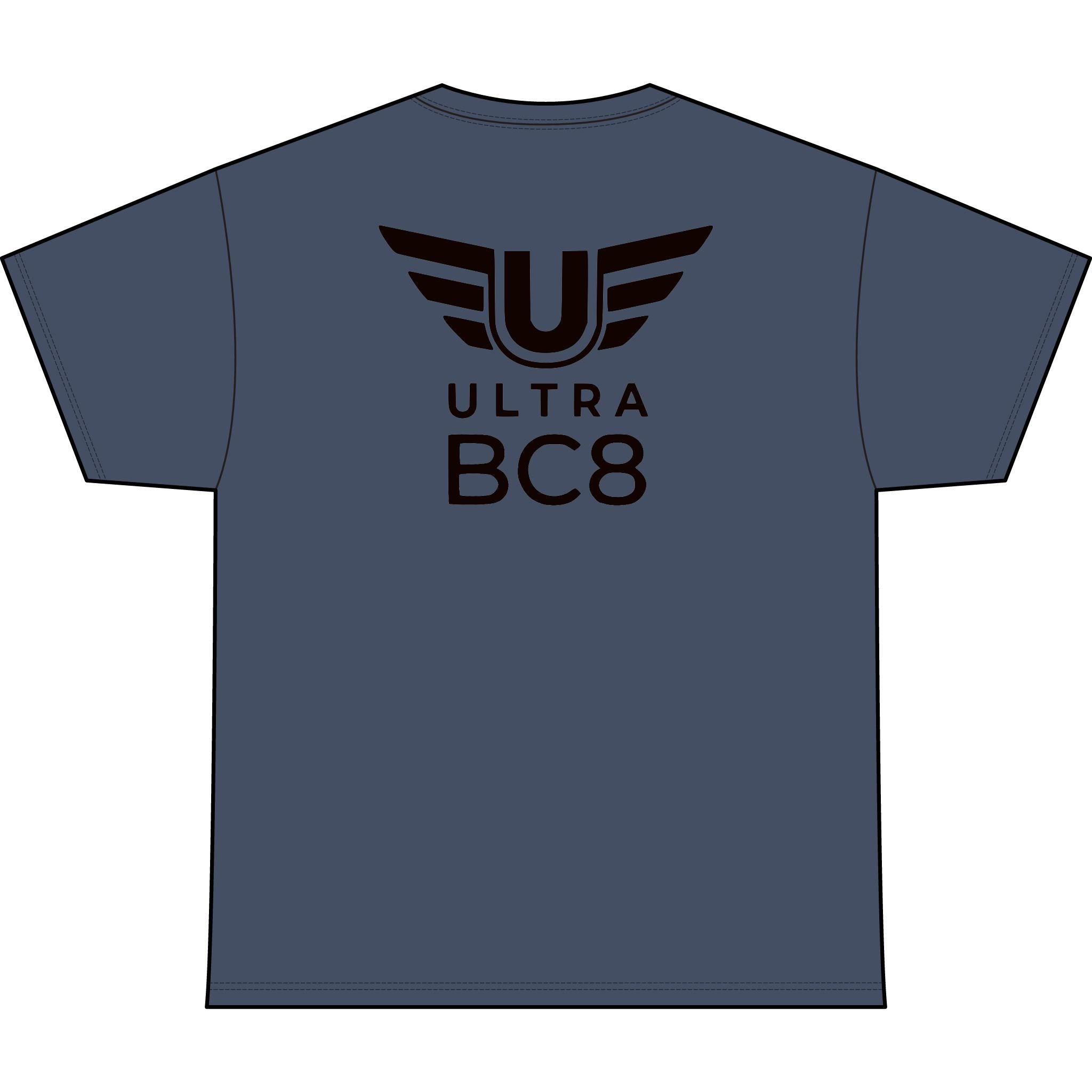 SW_Ultra BC8 Logo Performance Tee — Front & Back Design - Black Font