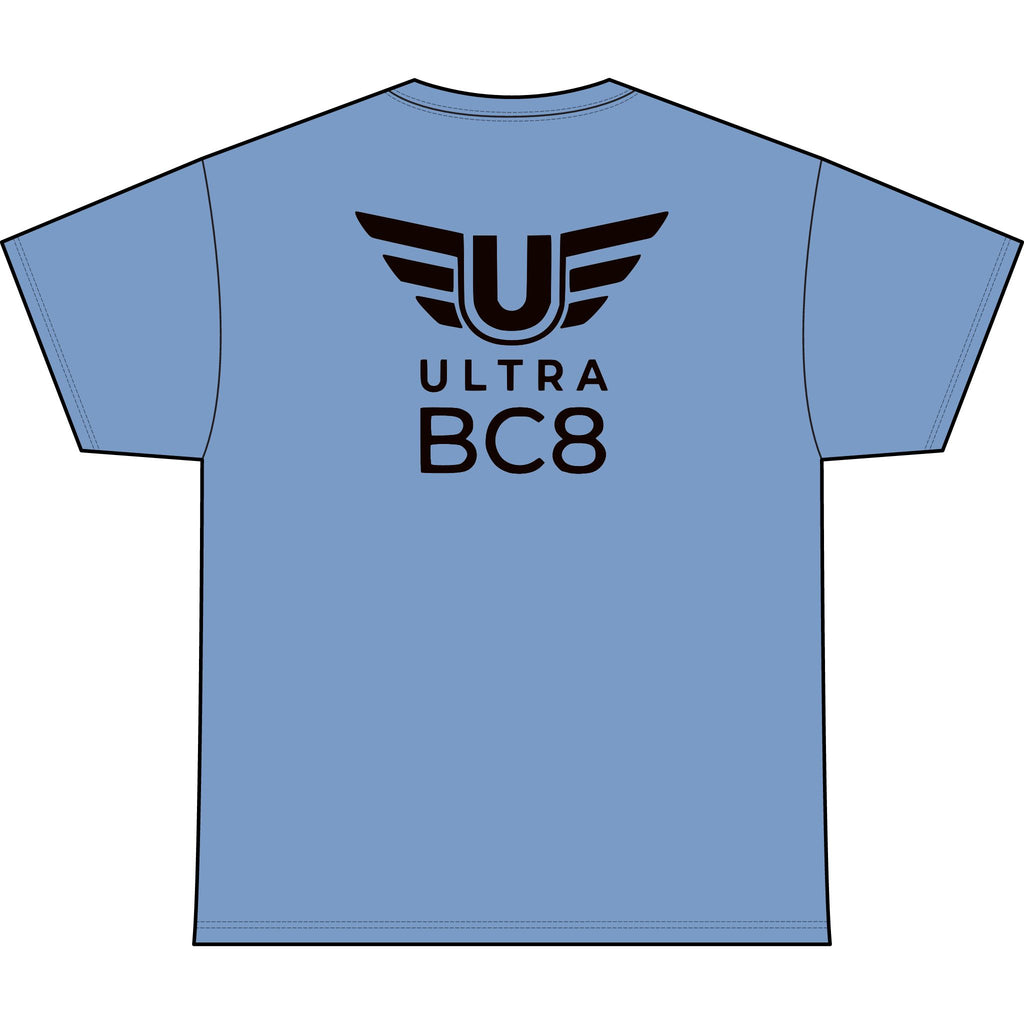 SW_Ultra BC8 Logo Performance Tee — Front & Back Design - Black Font