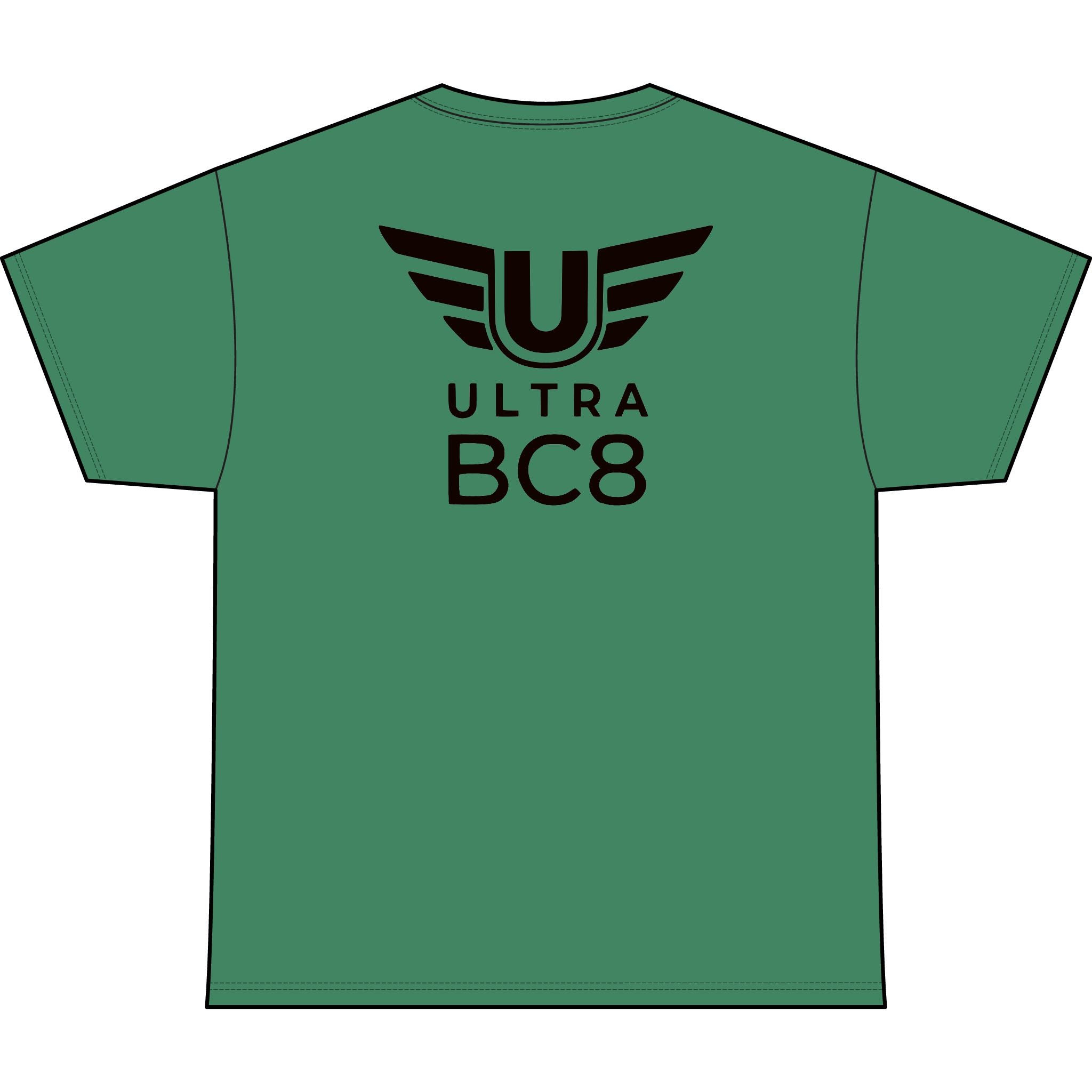 SW_Ultra BC8 Logo Performance Tee — Front & Back Design - Black Font
