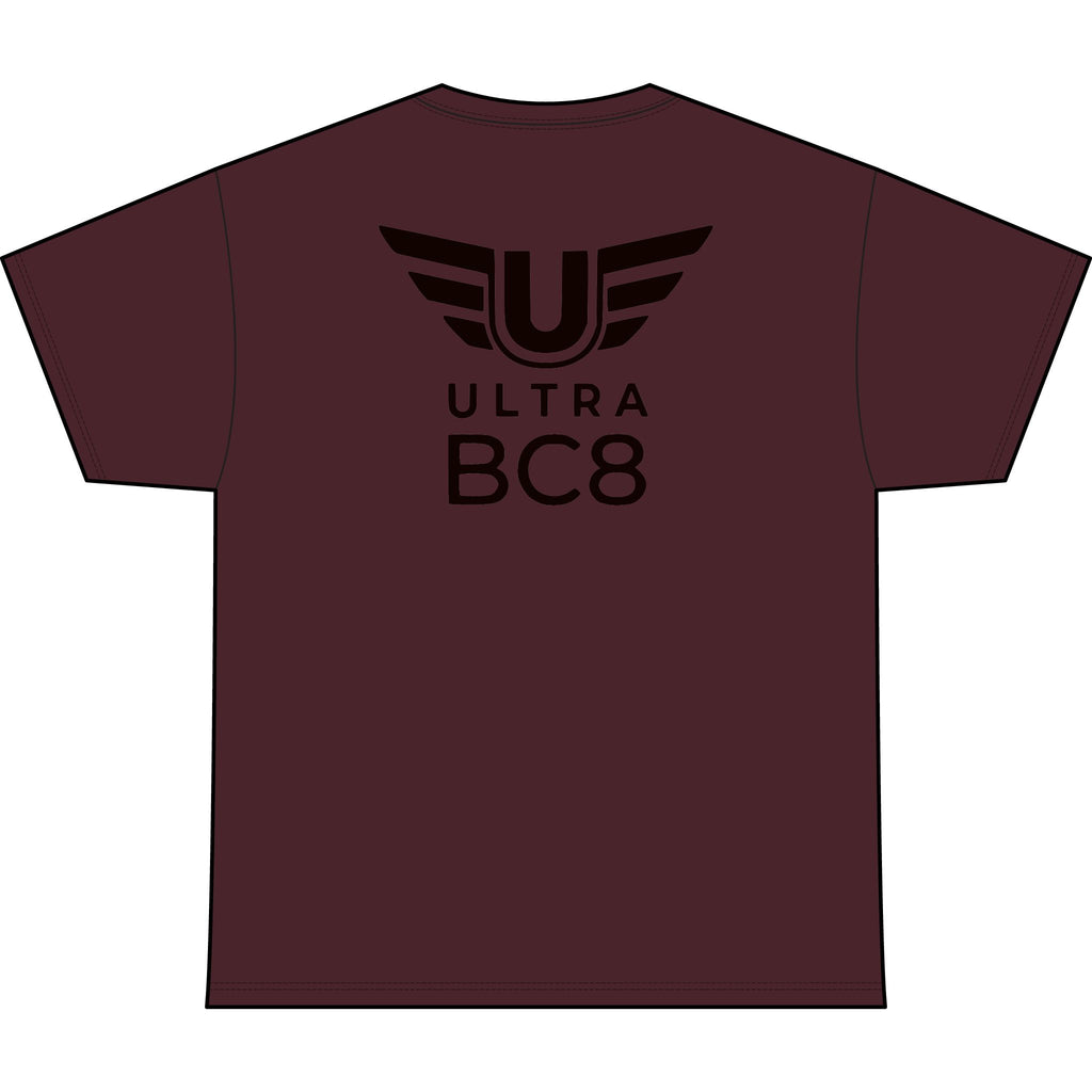 SW_Ultra BC8 Logo Performance Tee — Front & Back Design - Black Font