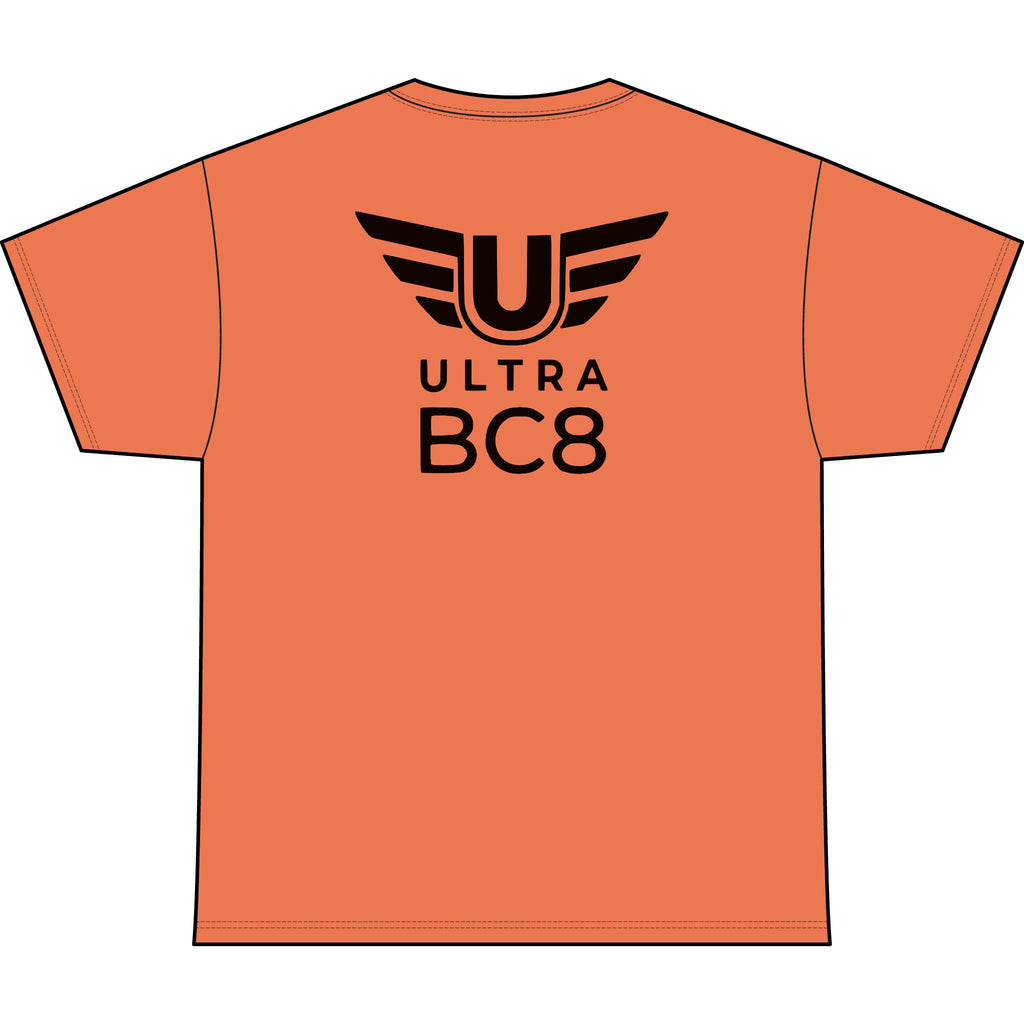 SW_Ultra BC8 Logo Performance Tee — Front & Back Design - Black Font