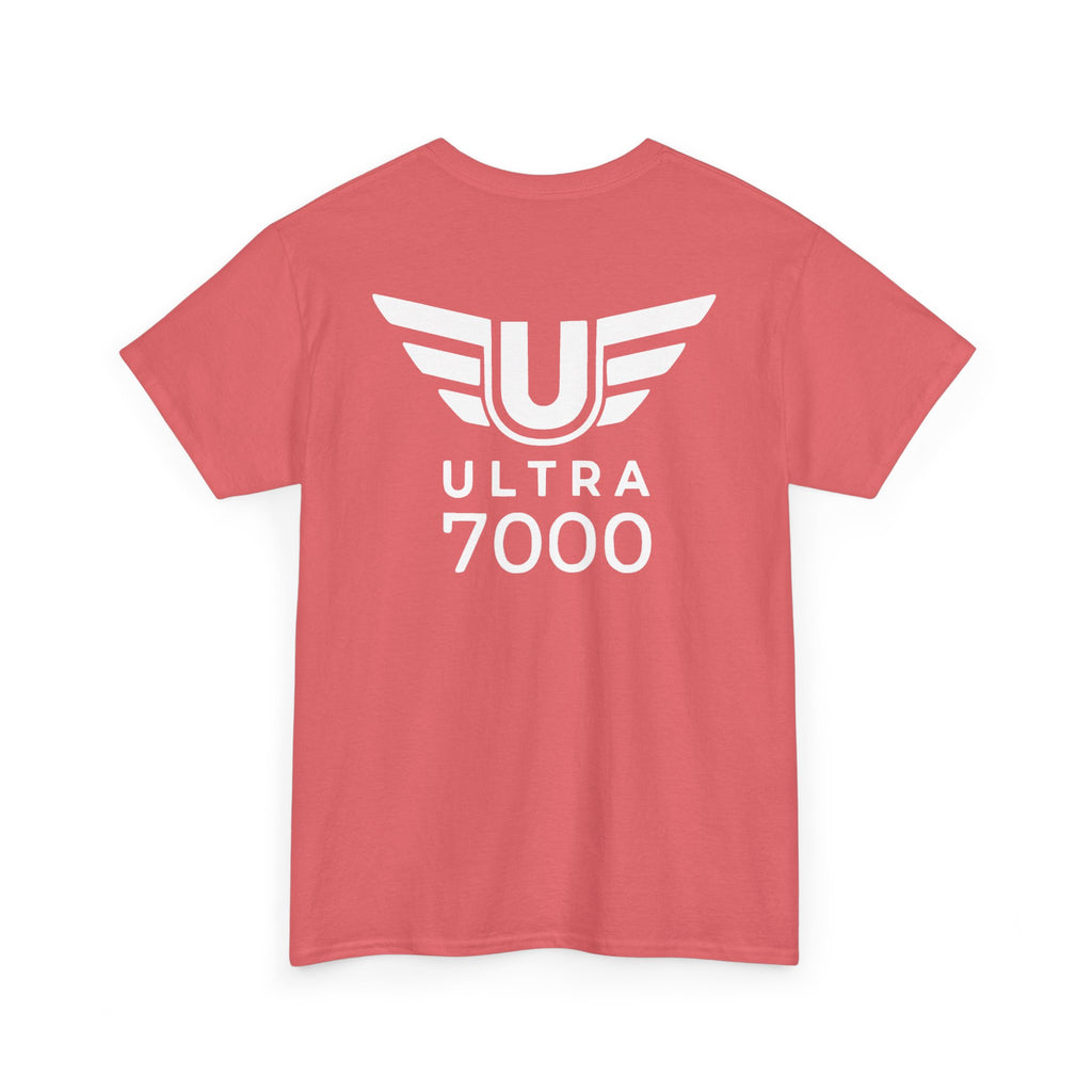 SW_Ultra 7000 Logo Tee - Front and Back Print - White Font - 100% Cotton