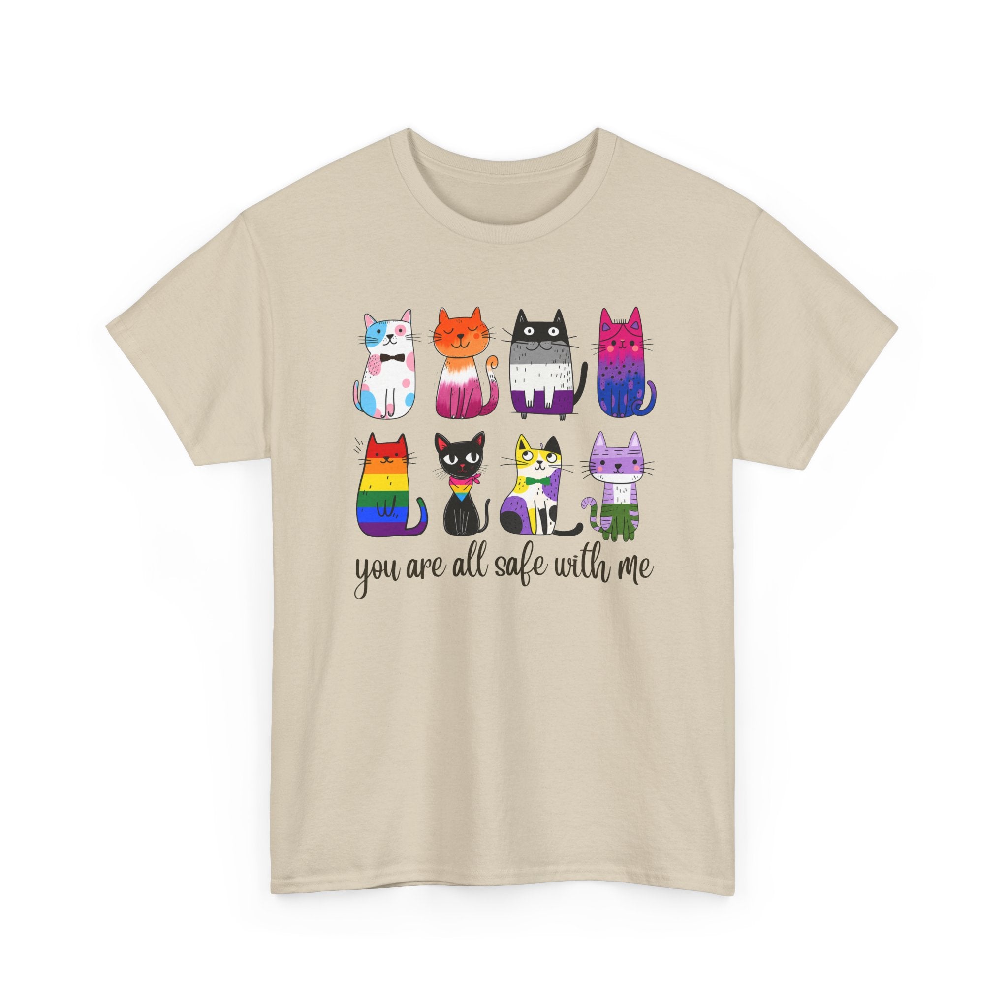 You Are All Safe With Me Cat T-Shirt — Cute Cats Representing ALL Lifestyles