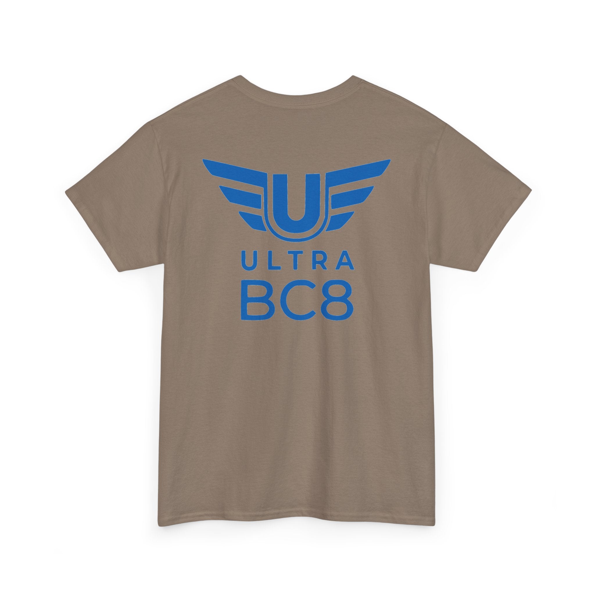 SW_Ultra BC8 Logo Tee - Front and Back Print Blue Font - 100% Cotton