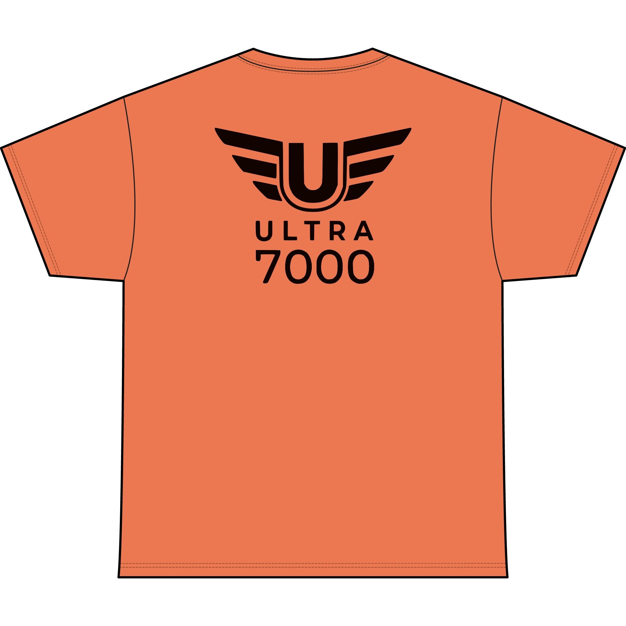 SW_Ultra 7000 Logo Performance Tee — Front & Back Design - Black Font