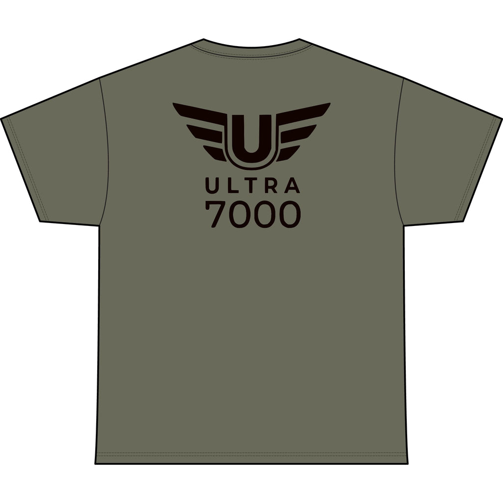 SW_Ultra 7000 Logo Performance Tee — Front & Back Design - Black Font