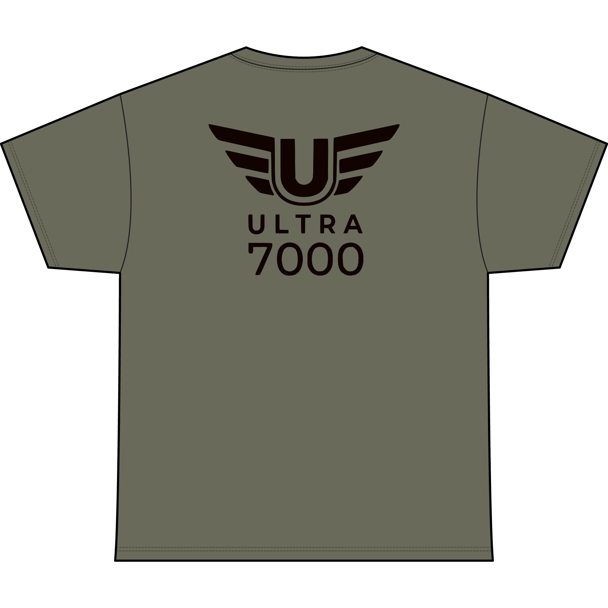 SW_Ultra 7000 Logo Performance Tee — Front & Back Design - Black Font