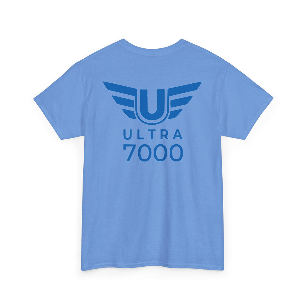 SW_Ultra 7000 Logo Tee - Front and Back Print Blue Font - 100% Cotton