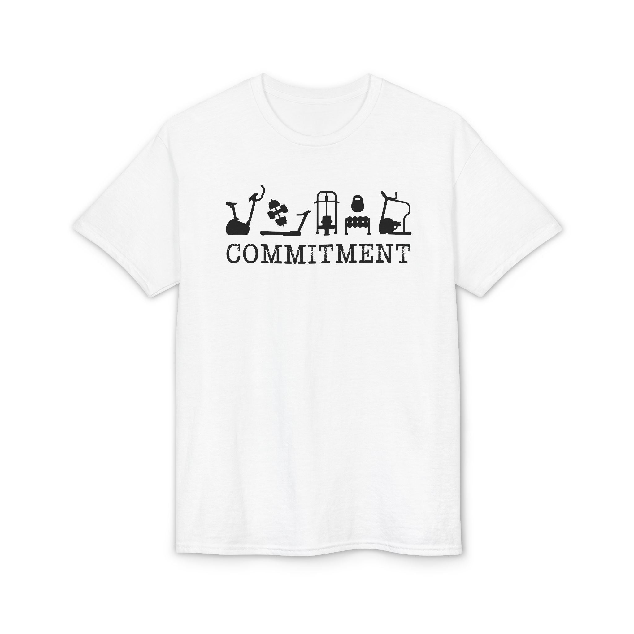 New You! Healthy you! Fit you! Commitment to Exercise Unisex Cotton T-shirt, Fitness Tee, Workout Shirt, Gym Top, Healthy Lifestyle Apparel
