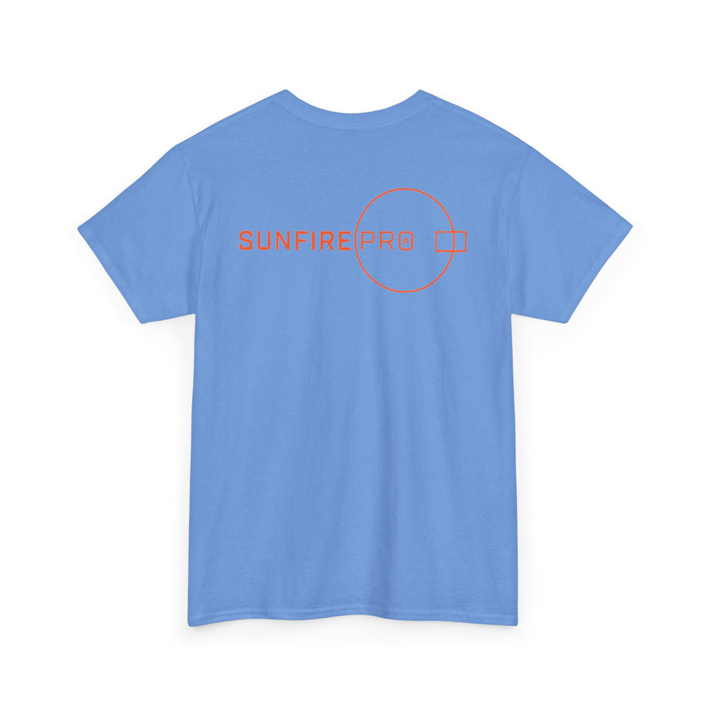 SW_SUNFIRE PRO Logo Tee - Front and Back Print Orange Font - 100% Cotton