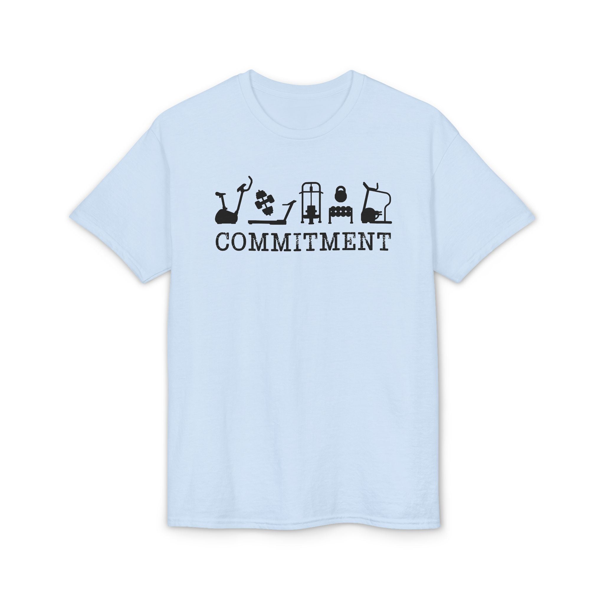 New You! Healthy you! Fit you! Commitment to Exercise Unisex Cotton T-shirt, Fitness Tee, Workout Shirt, Gym Top, Healthy Lifestyle Apparel