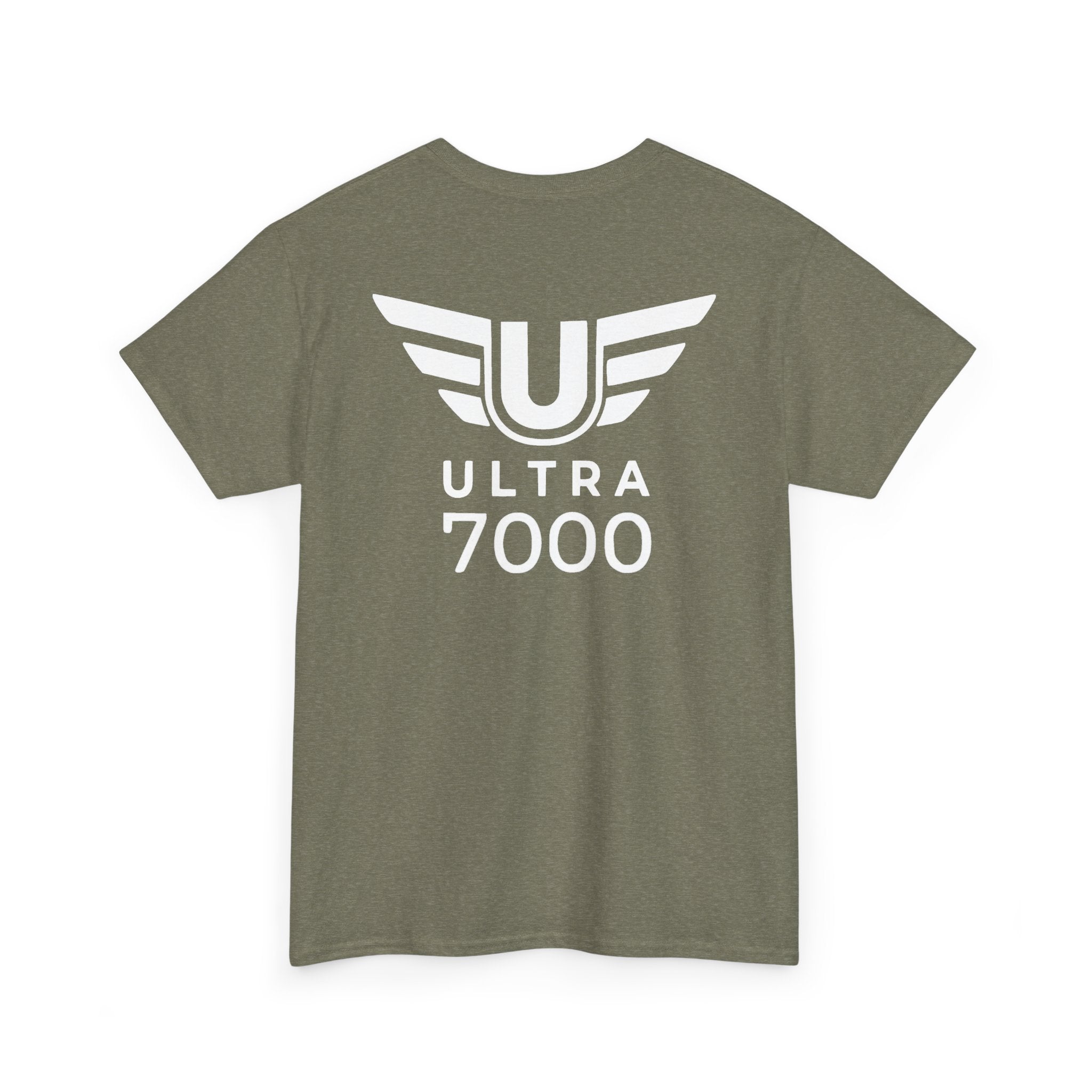SW_Ultra 7000 Logo Tee - Front and Back Print - White Font - 100% Cotton