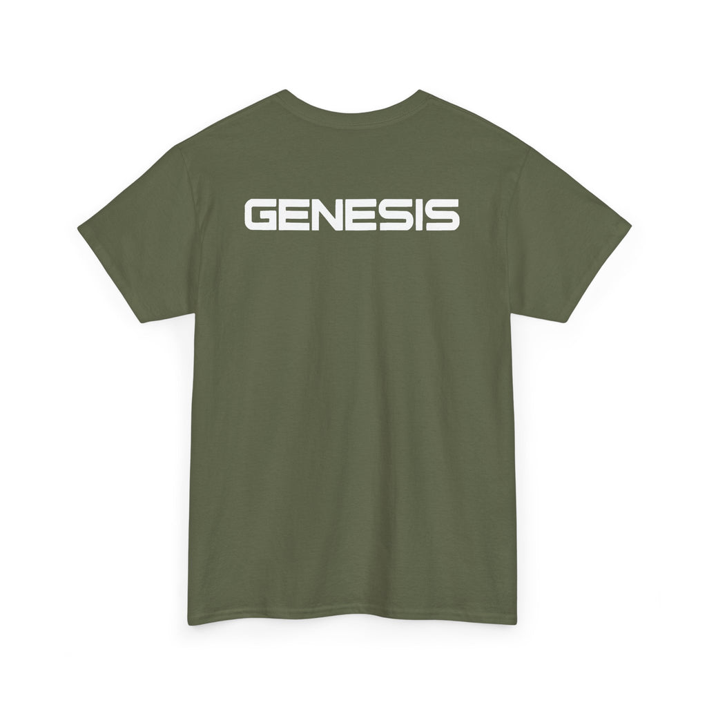 SW_Genesis Logo Tee - Front and Back Print - White Font - 100% Cotton