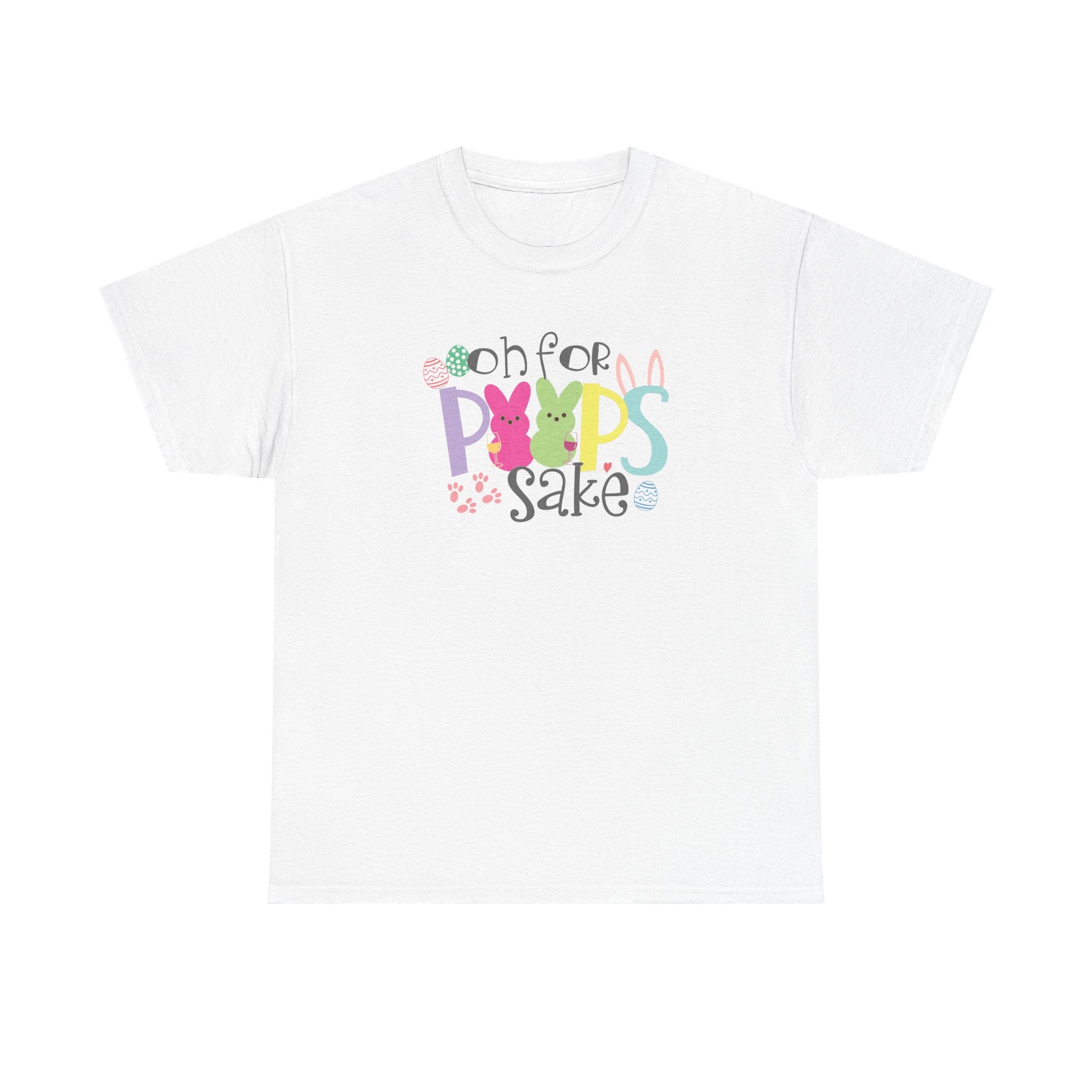 Cute Easter Vibes Tee, Funny Peeps Saying Shirt, Festive Egg Hunt Apparel, Oh for Peeps Sake, Easter Bunny Fun and Sassy, Holiday attire