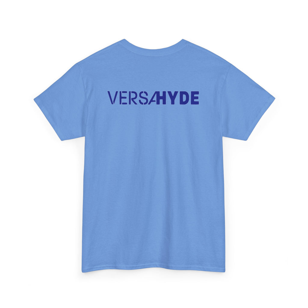 SW_VersaHyde Logo Tee - Front and Back Print Blue Font - 100% Cotton