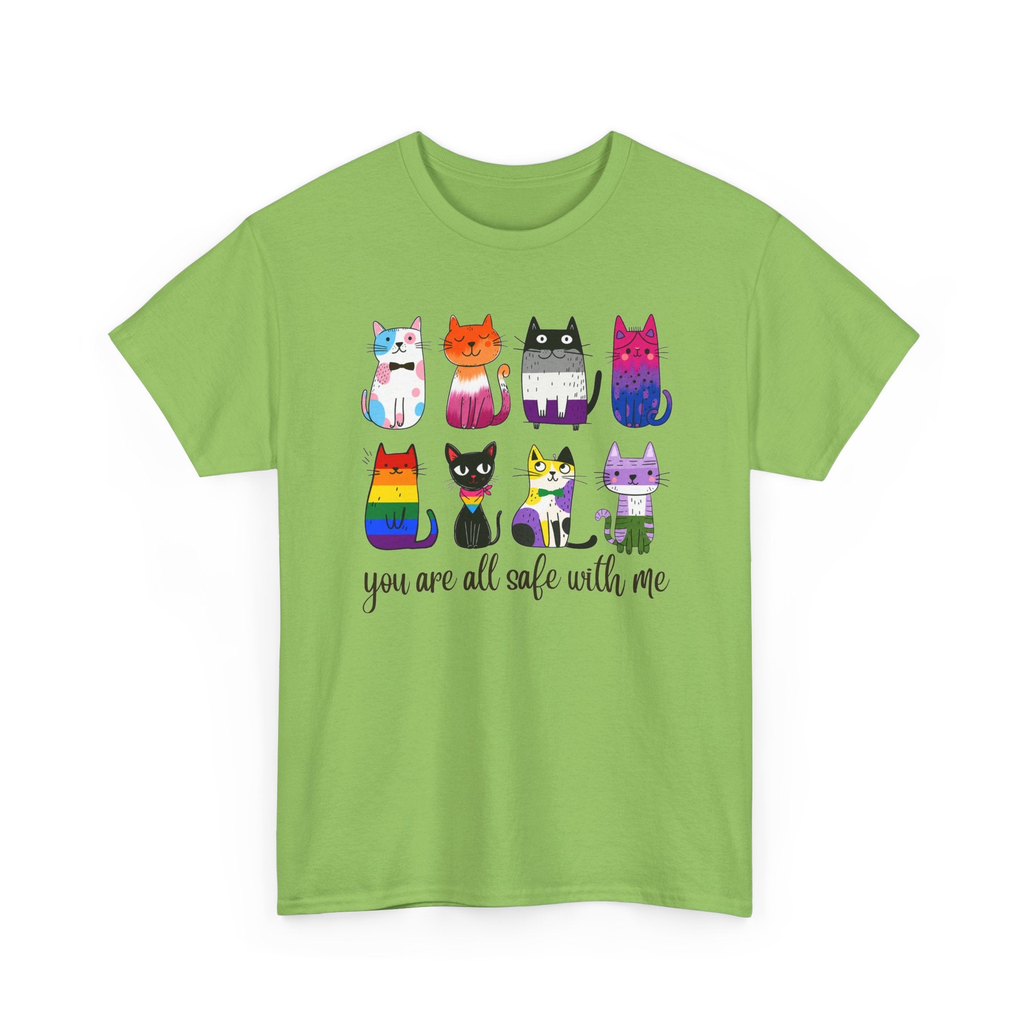 You Are All Safe With Me Cat T-Shirt — Cute Cats Representing ALL Lifestyles