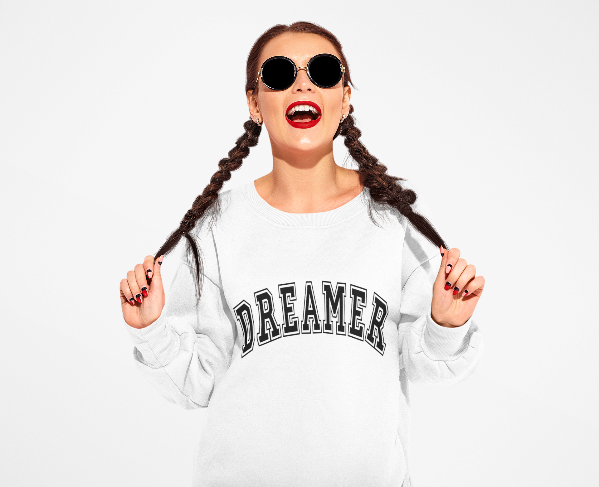 Dreamer Statement Crewneck Sweatshirt — Confidence Apparel for Movers & Shakers & Risk Takers