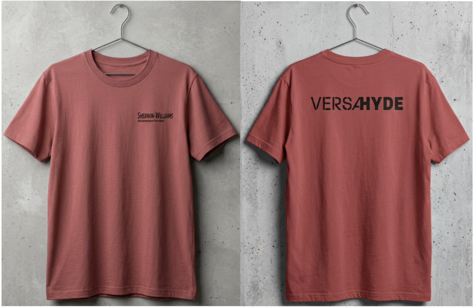 SW_VersaHyde Logo Performance Tee — Front & Back Design - Black Font
