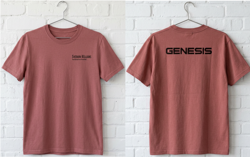 SW_Genesis Logo Performance Tee — Front & Back Design - Black Font