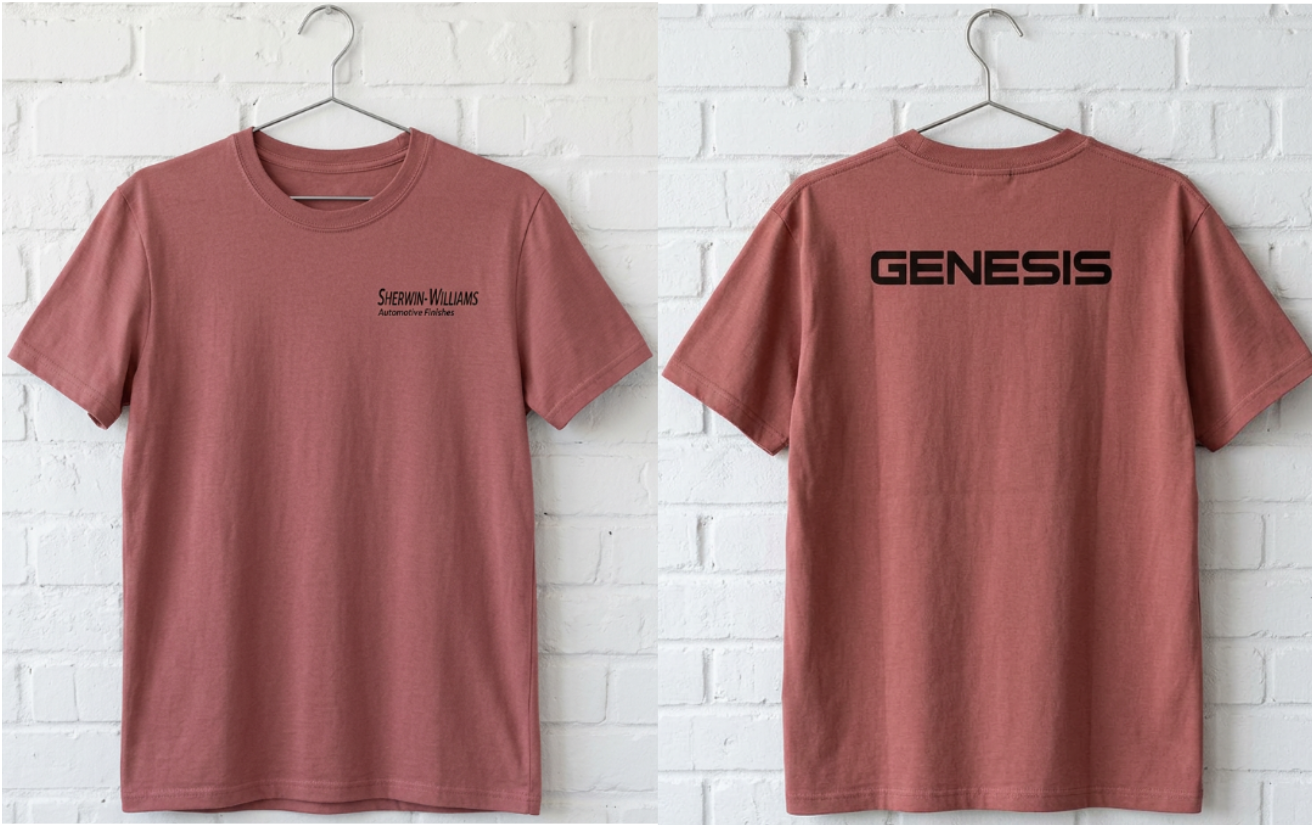 SW_Genesis Logo Performance Tee — Front & Back Design - Black Font