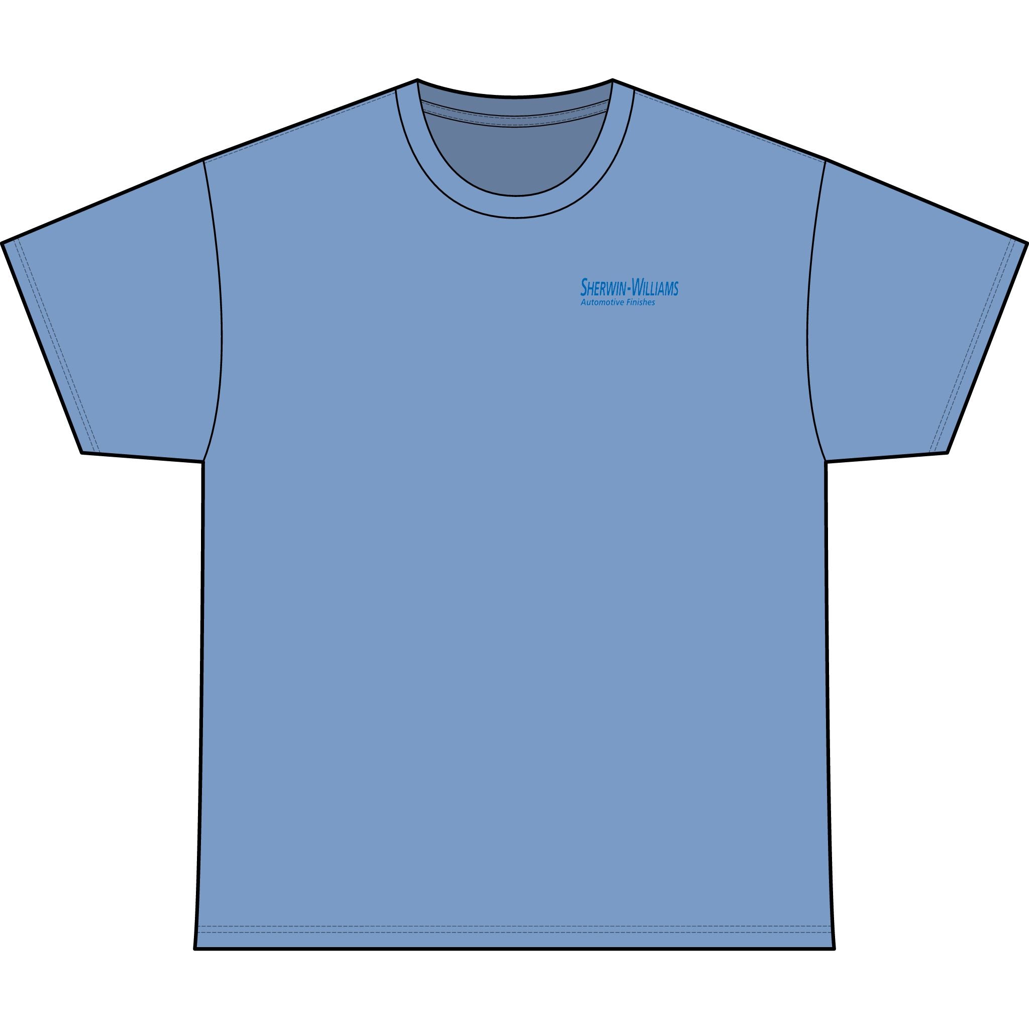 SW_Ultra BC8 Logo Performance Tee — Front & Back Design - Blue Font