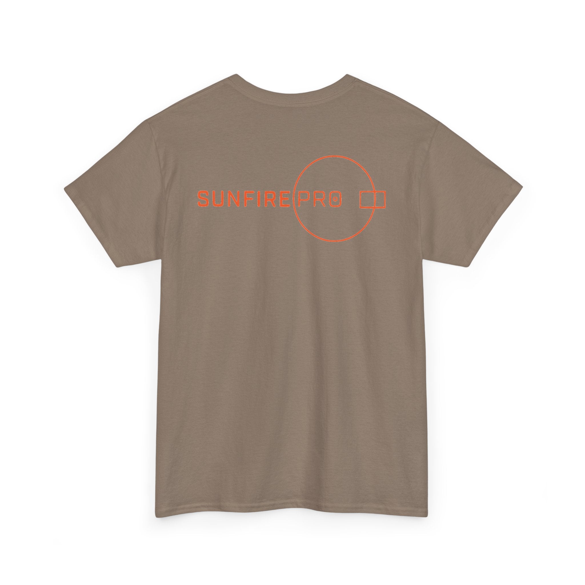 SW_SUNFIRE PRO Logo Tee - Front and Back Print Orange Font - 100% Cotton
