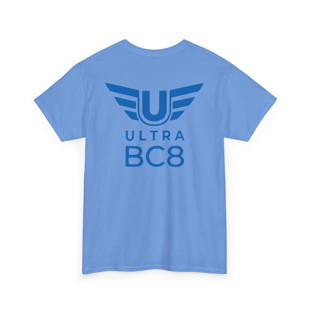 SW_Ultra BC8 Logo Tee - Front and Back Print Blue Font - 100% Cotton