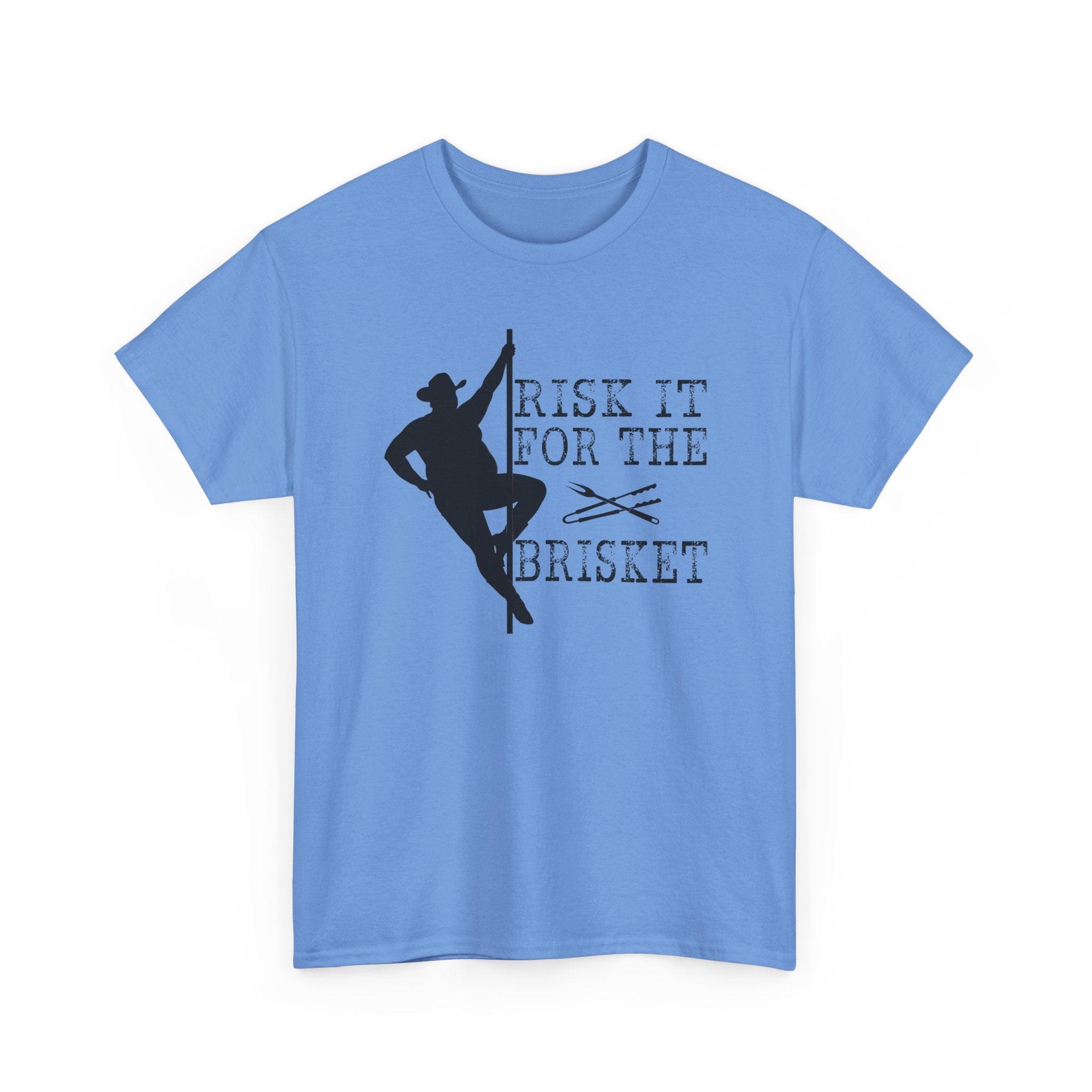 Risk It For The Brisket T-Shirt | BBQ Brisket Grill Shirt - Funny T-shirt - Great Gift