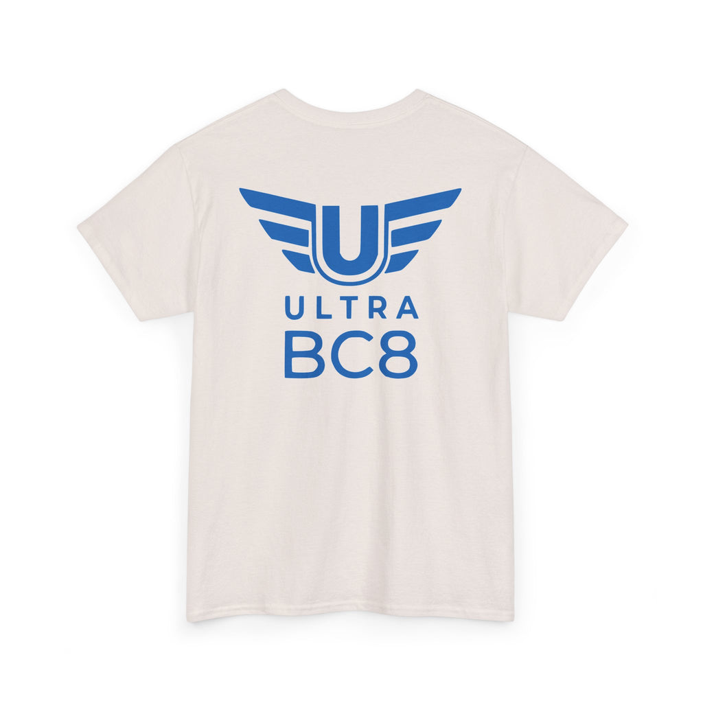 SW_Ultra BC8 Logo Tee - Front and Back Print Blue Font - 100% Cotton