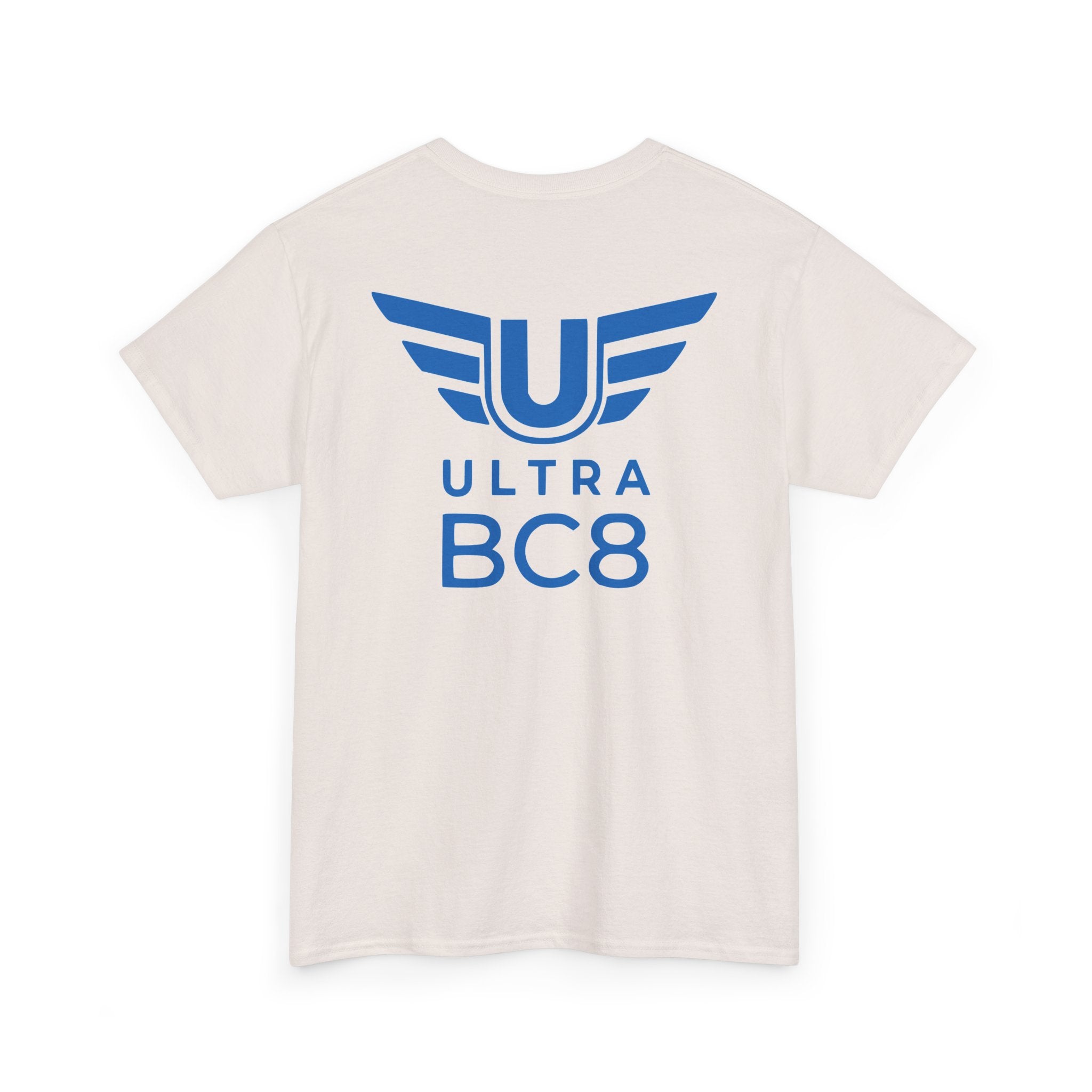 SW_Ultra BC8 Logo Tee - Front and Back Print Blue Font - 100% Cotton