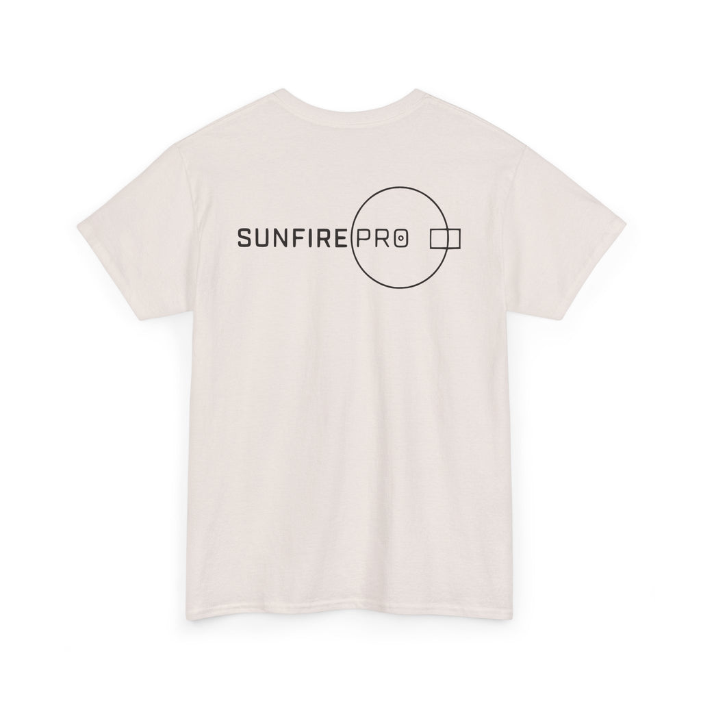 SW_SUNFIRE PRO Logo Tee - Front and Back Print Black Font - 100% Cotton