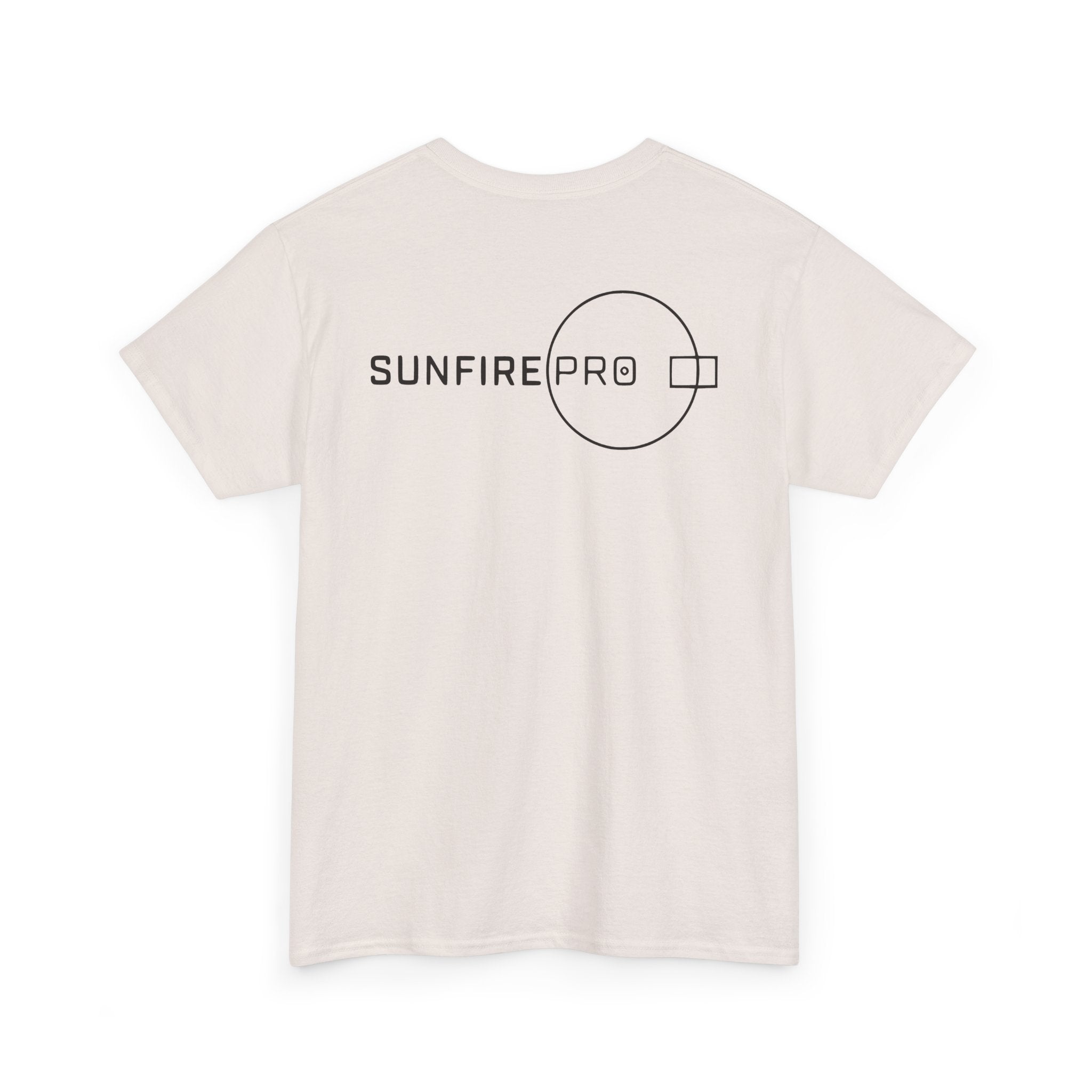 SW_SUNFIRE PRO Logo Tee - Front and Back Print Black Font - 100% Cotton
