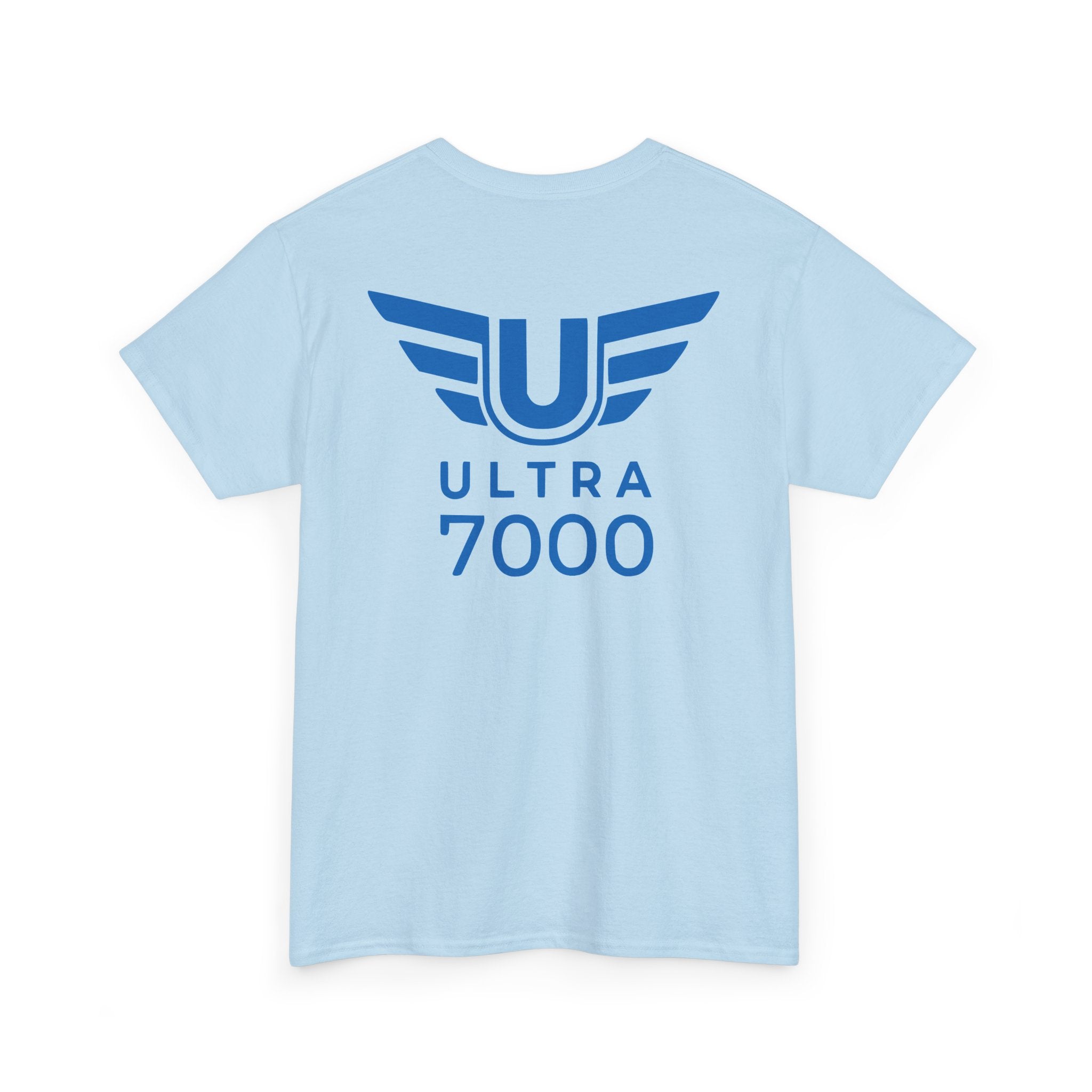 SW_Ultra 7000 Logo Tee - Front and Back Print Blue Font - 100% Cotton