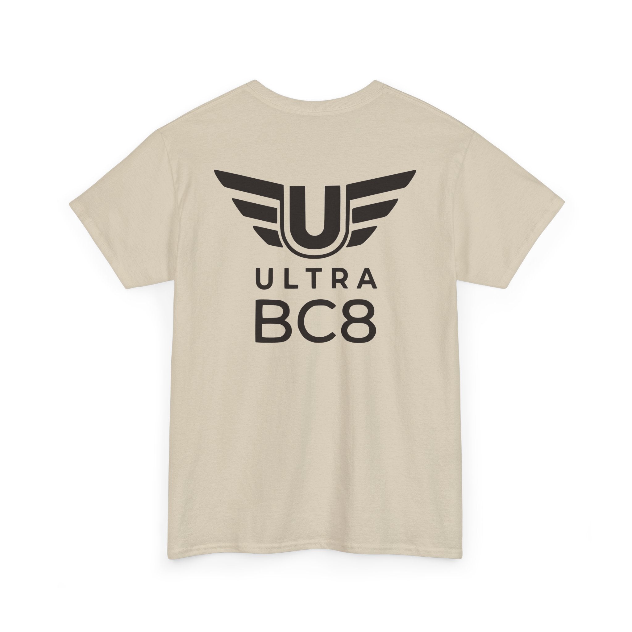 SW_Ultra BC8 Logo Tee - Front and Back Print Black Font - 100% Cotton