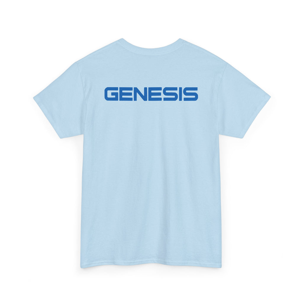 SW_Genesis Logo Tee - Front and Back Print Blue Font - 100% Cotton