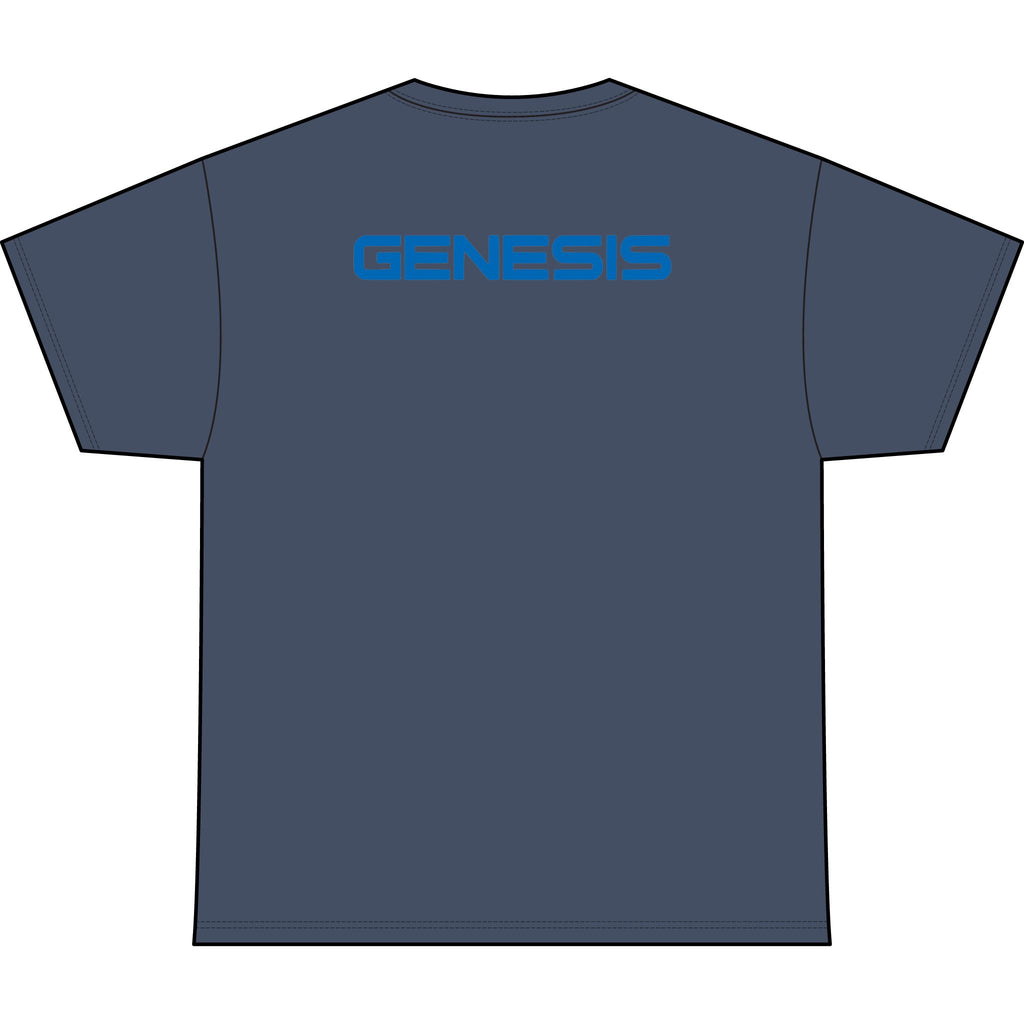 SW_Genesis Logo Performance Tee — Front & Back Design - Blue Font