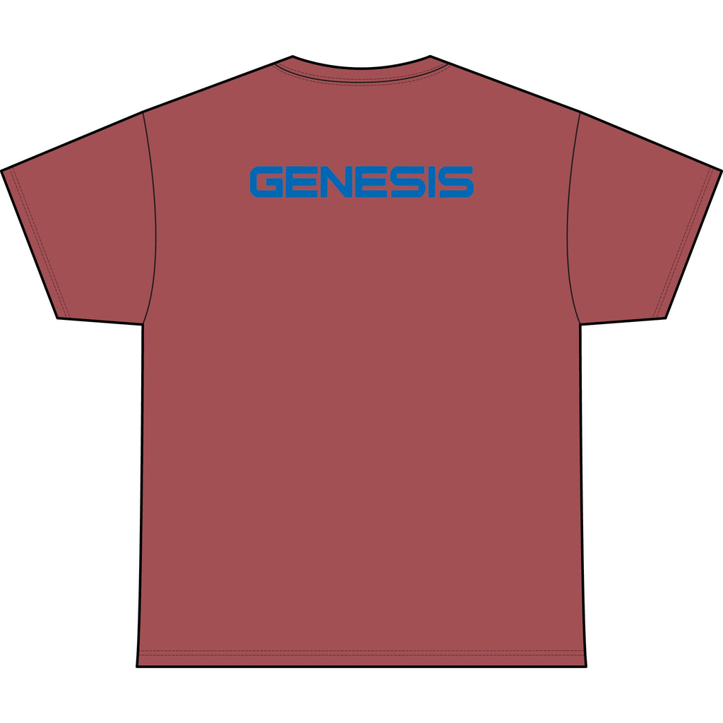 SW_Genesis Logo Performance Tee — Front & Back Design - Blue Font