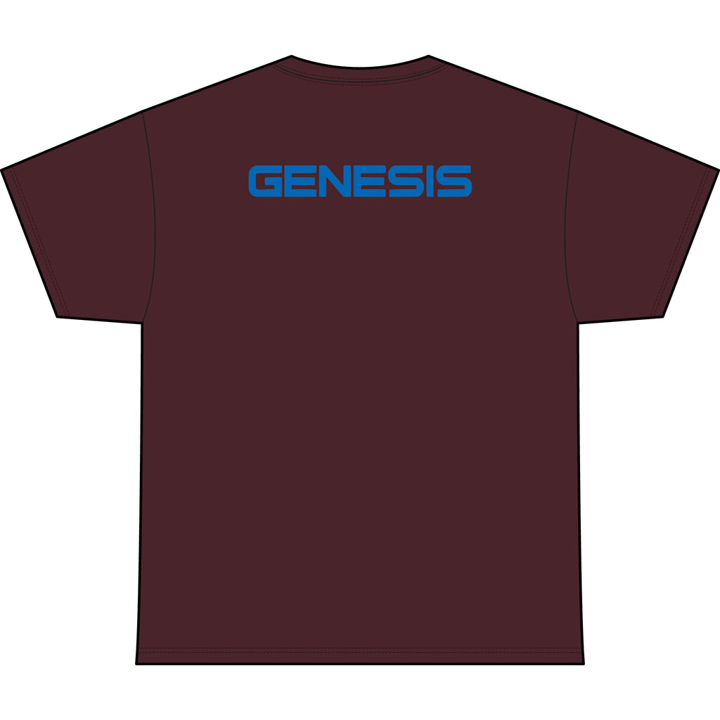 SW_Genesis Logo Performance Tee — Front & Back Design - Blue Font