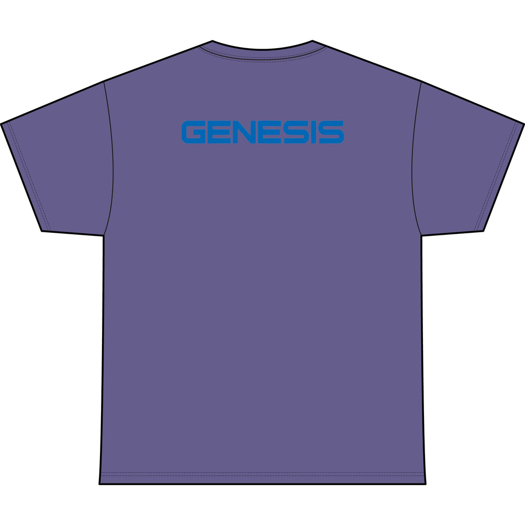 SW_Genesis Logo Performance Tee — Front & Back Design - Blue Font