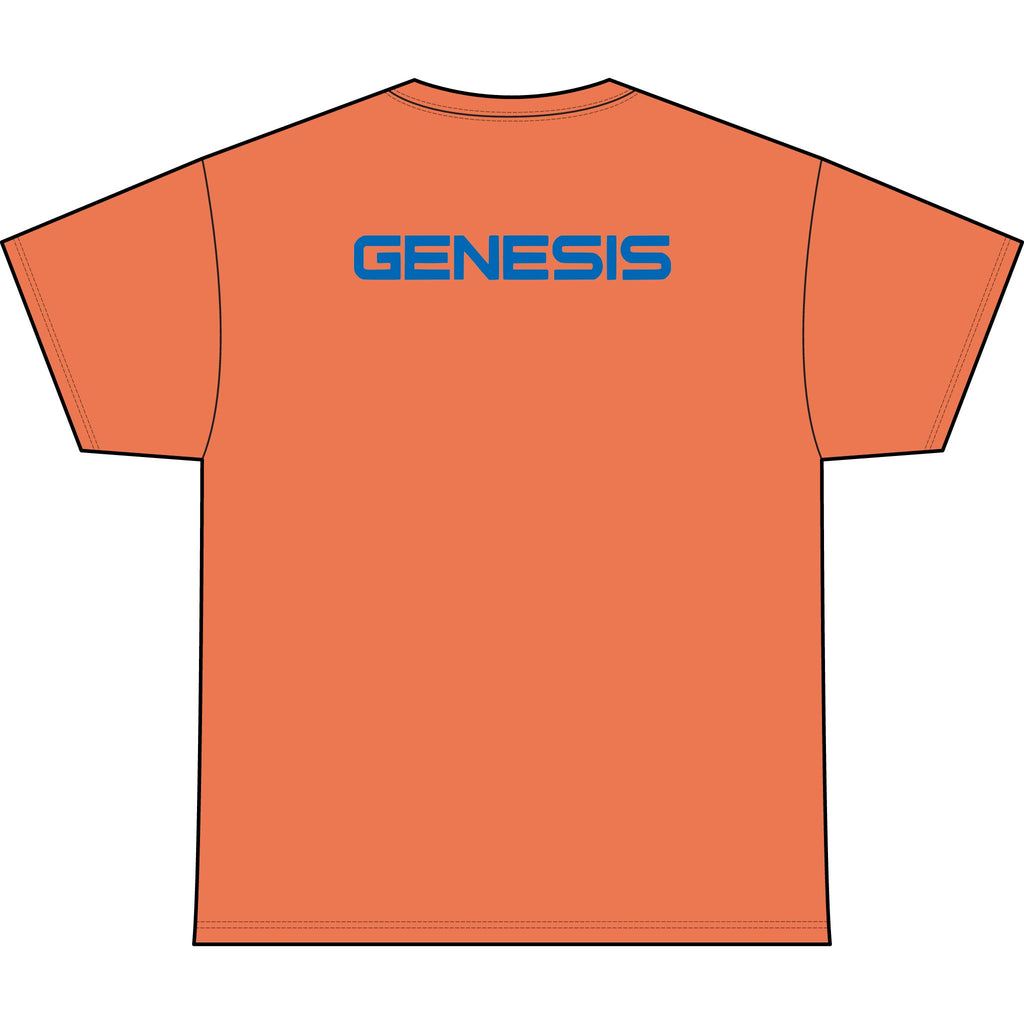 SW_Genesis Logo Performance Tee — Front & Back Design - Blue Font