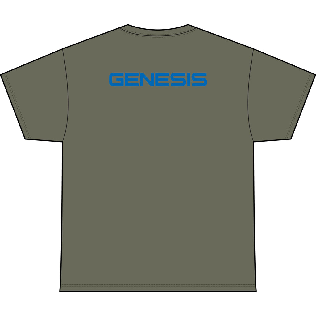 SW_Genesis Logo Performance Tee — Front & Back Design - Blue Font