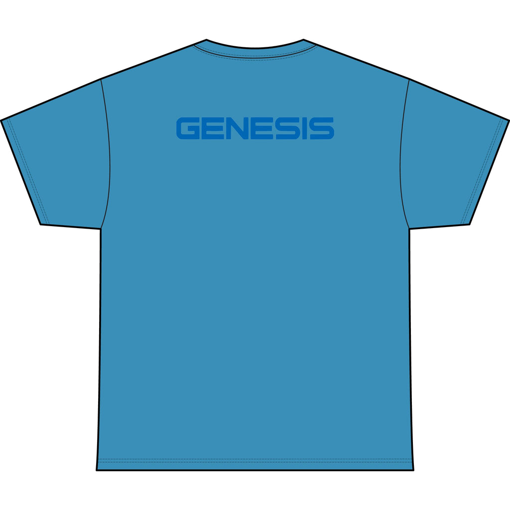 SW_Genesis Logo Performance Tee — Front & Back Design - Blue Font