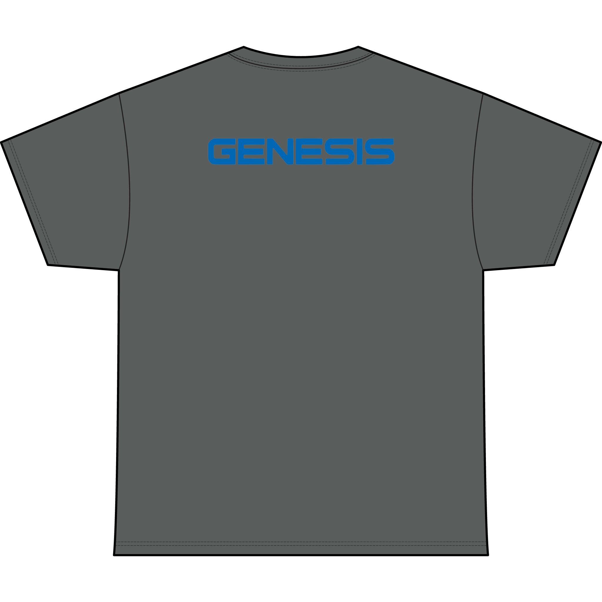 SW_Genesis Logo Performance Tee — Front & Back Design - Blue Font