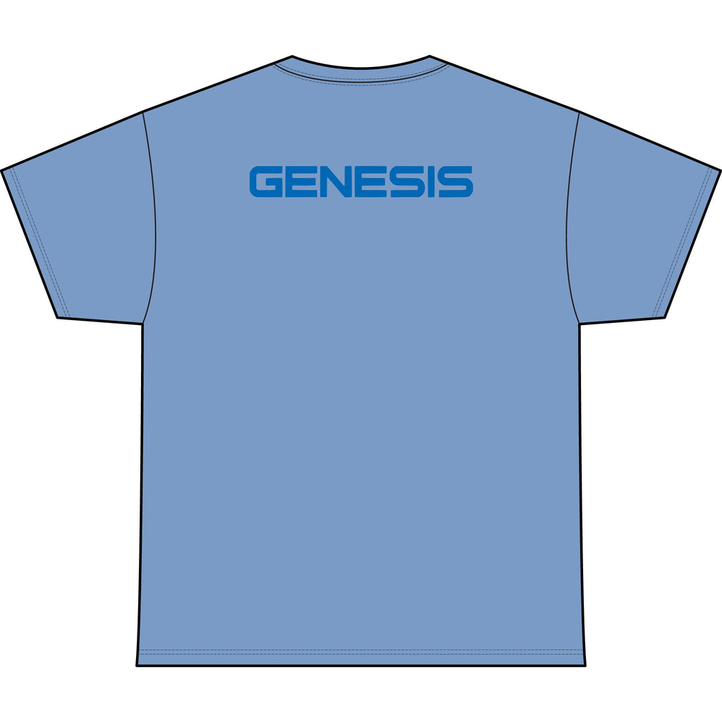 SW_Genesis Logo Performance Tee — Front & Back Design - Blue Font
