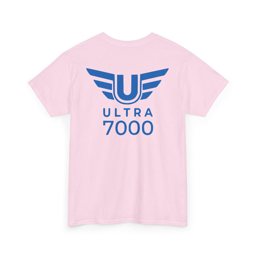SW_Ultra 7000 Logo Tee - Front and Back Print Blue Font - 100% Cotton