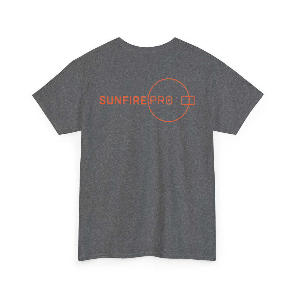 SW_SUNFIRE PRO Logo Tee - Front and Back Print Orange Font - 100% Cotton