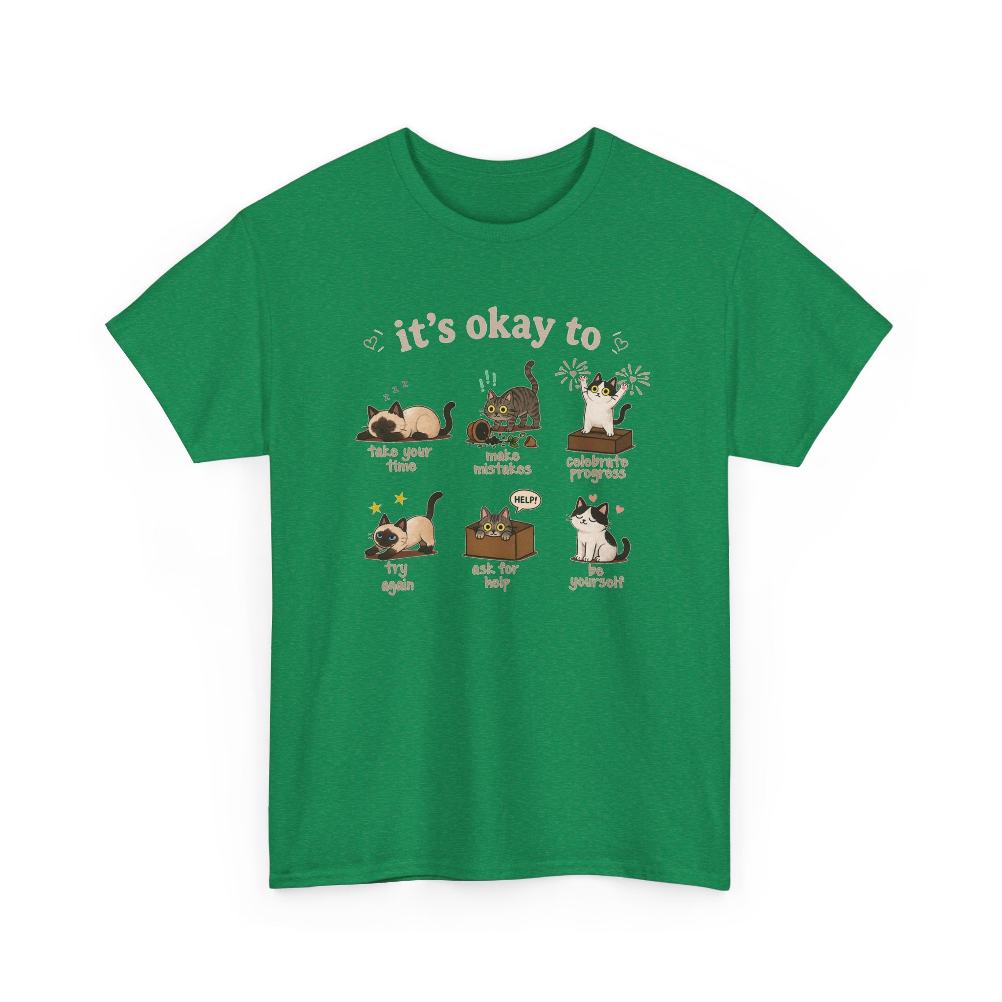 It’s Okay! Perfect Cat Graphic Tee — Cute Comfort Cat Lover Gift