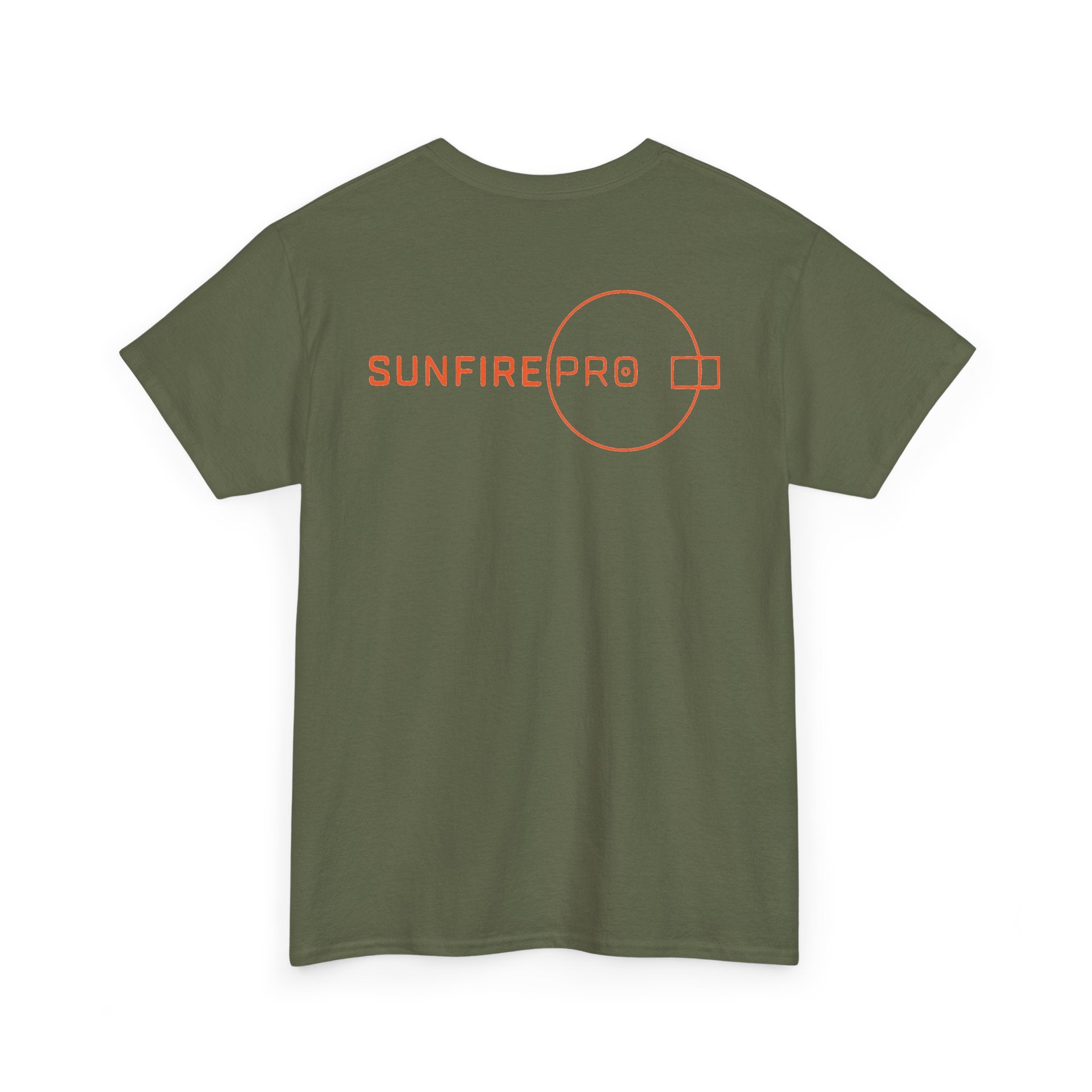 SW_SUNFIRE PRO Logo Tee - Front and Back Print Orange Font - 100% Cotton