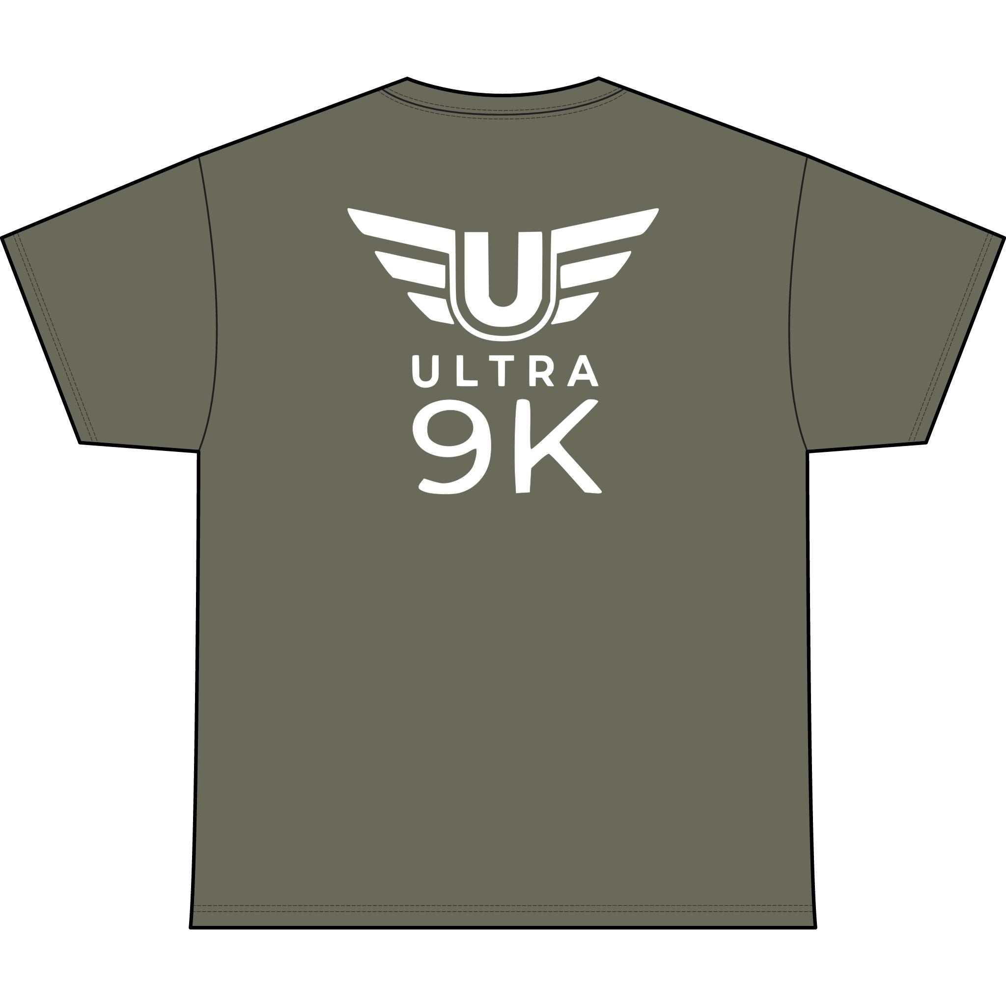 SW_Ultra 9K Logo Performance Tee — Front & Back Design White Font