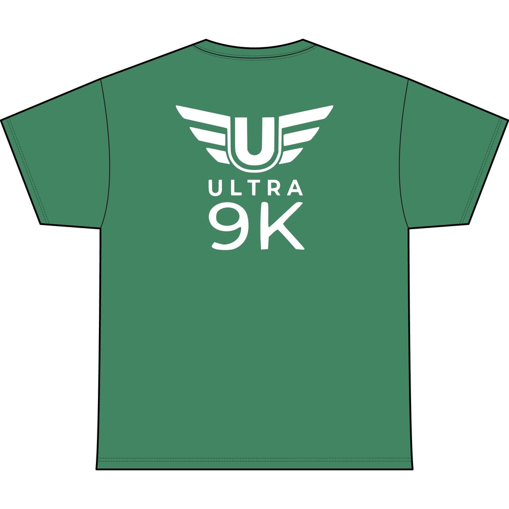 SW_Ultra 9K Logo Performance Tee — Front & Back Design White Font